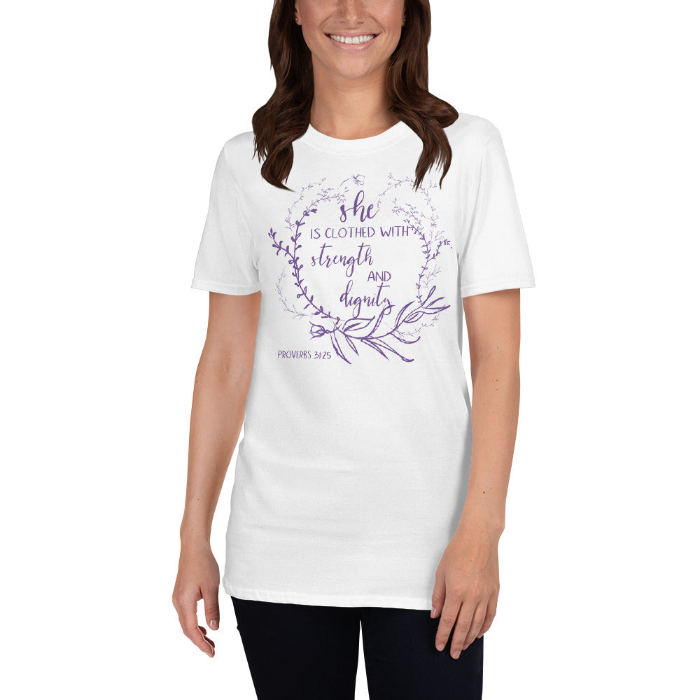Empowered Woman T-Shirt - Strength and Dignity Inspired