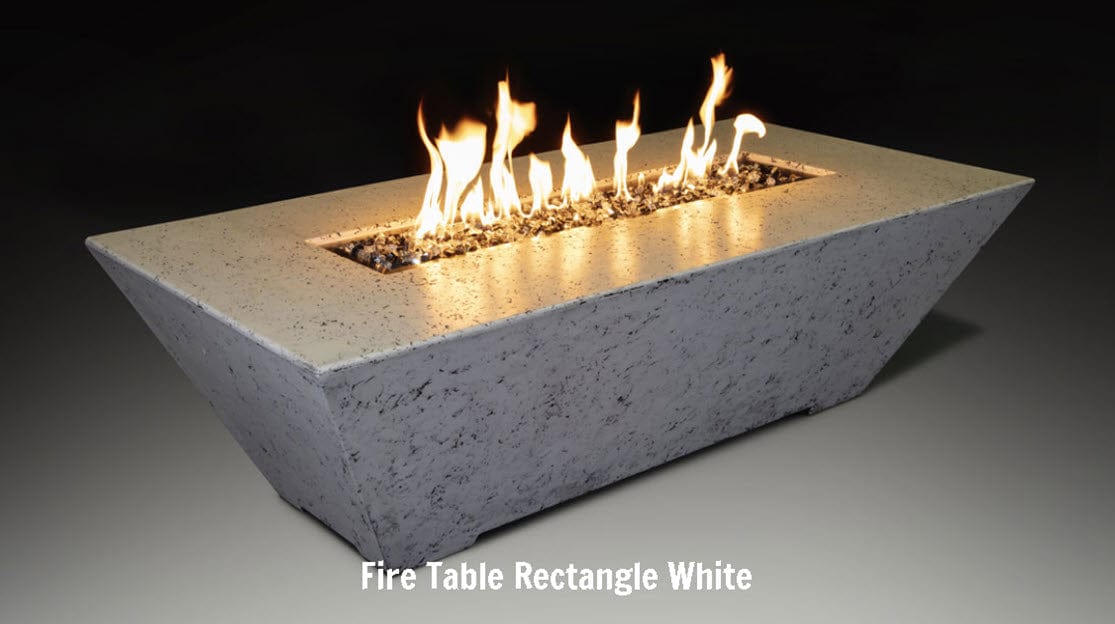Grand Canyon Olympus Rectangular Concrete Gas Fire Pit, 60x30-Inch