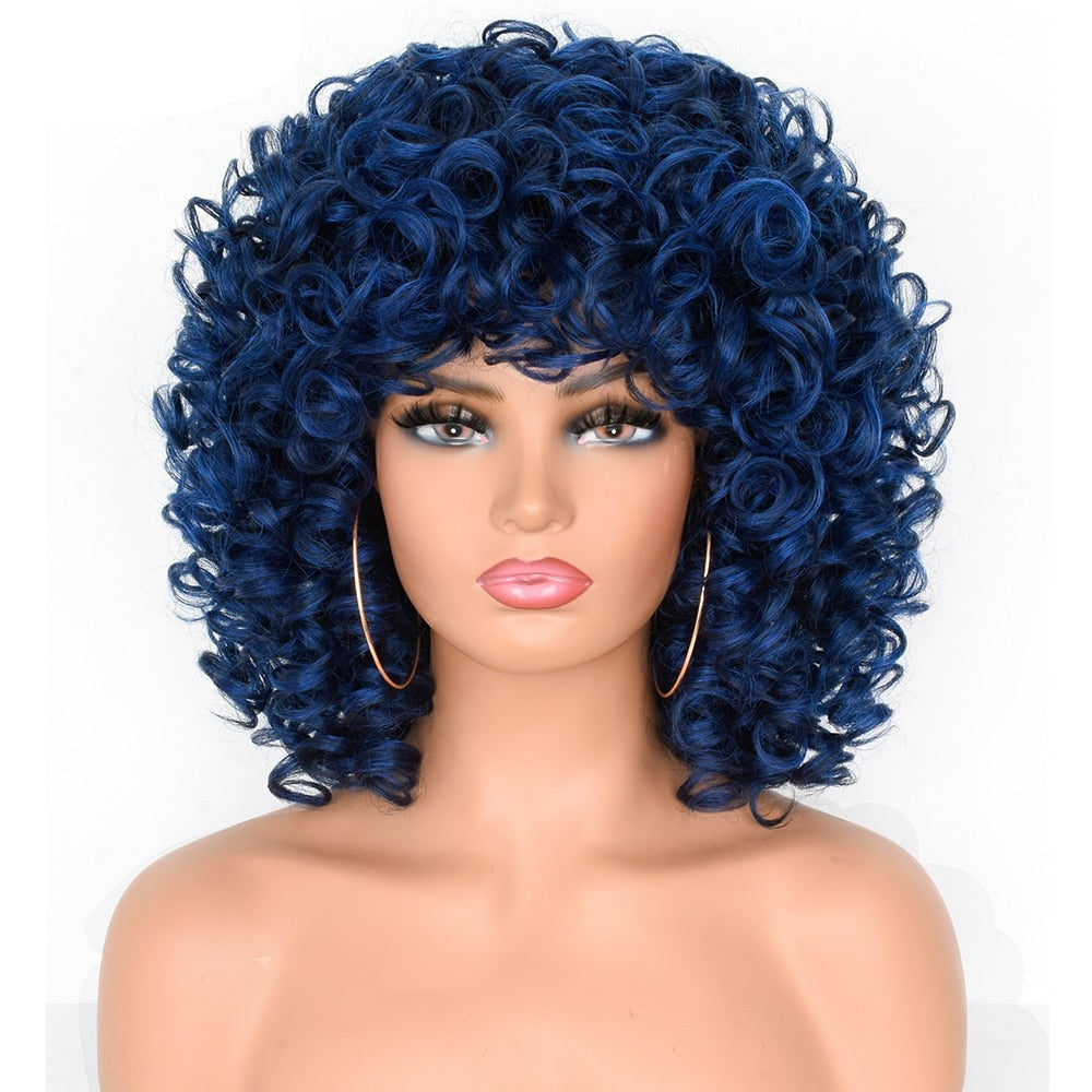 Stylish Short Curly Wine Red Wig for Daily Use and Cosplay
