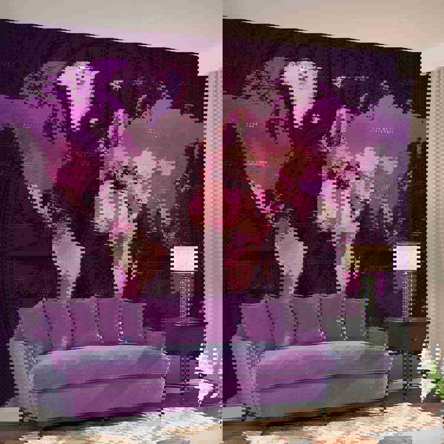 World Map Peel & Stick Wall Mural - Transform Your Space