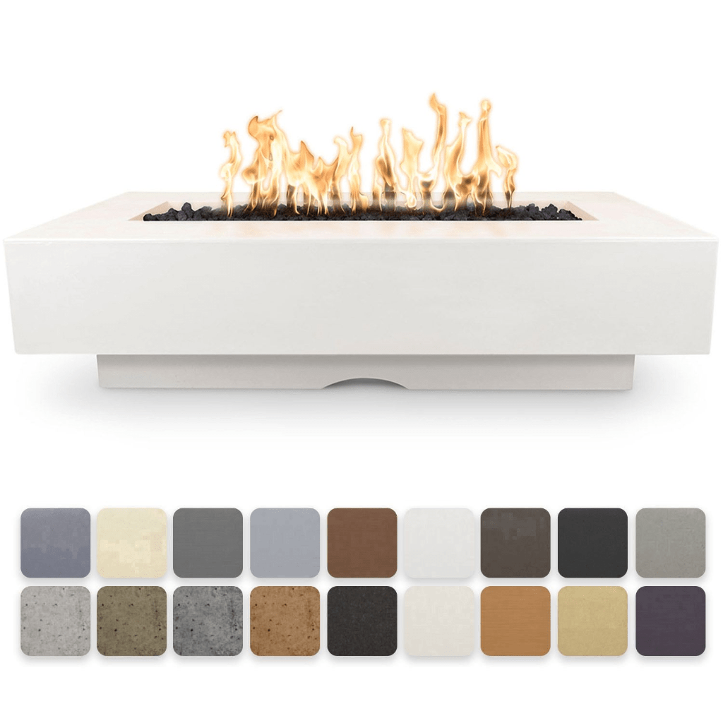 60-inch Del Mar GFRC Concrete Rectangle Fire Pit Table