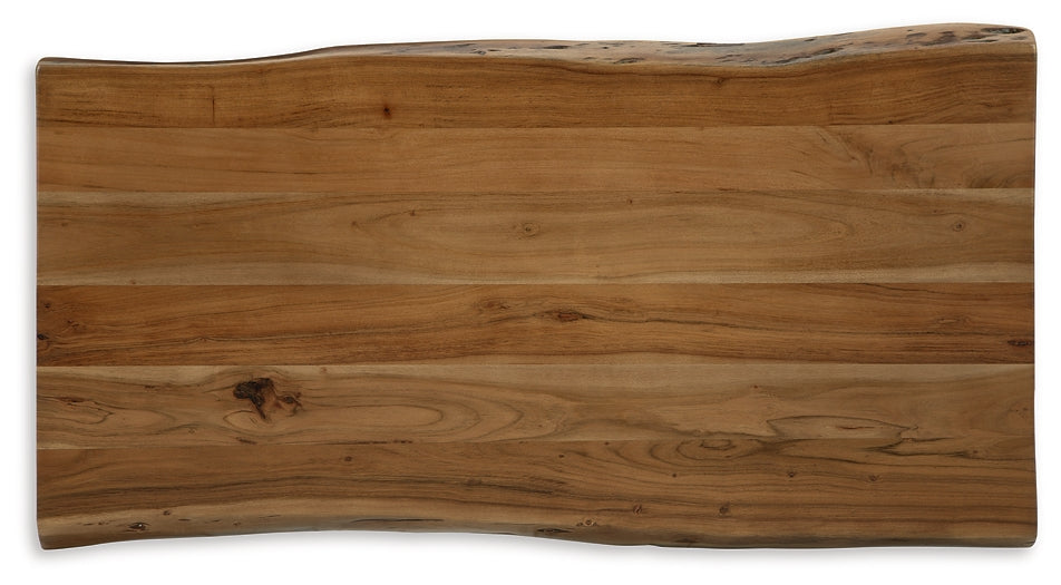 Modern Acacia Wood Rectangular Coffee Table