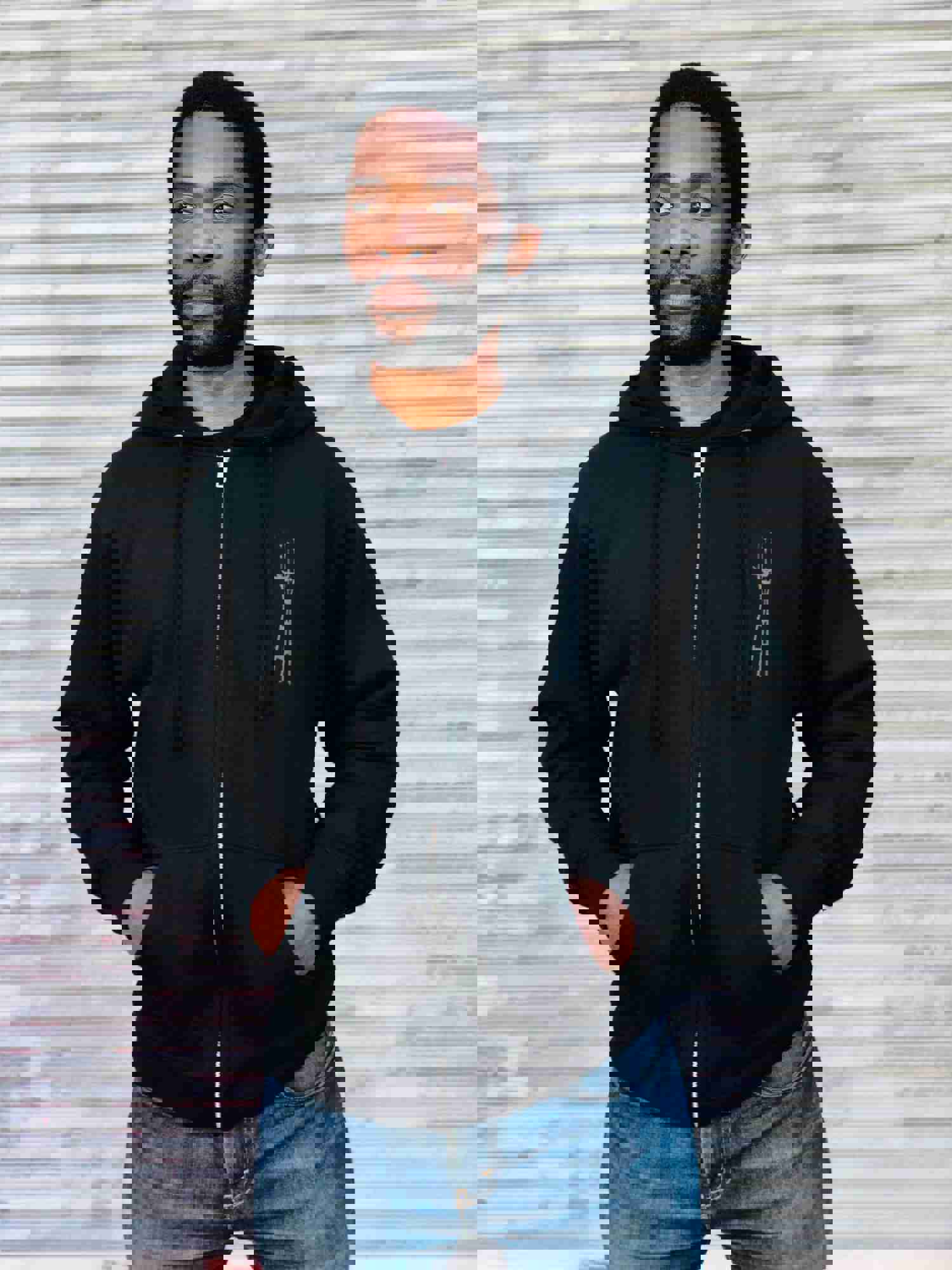 Sutro Tower Night Scene Zip Up Hoodie