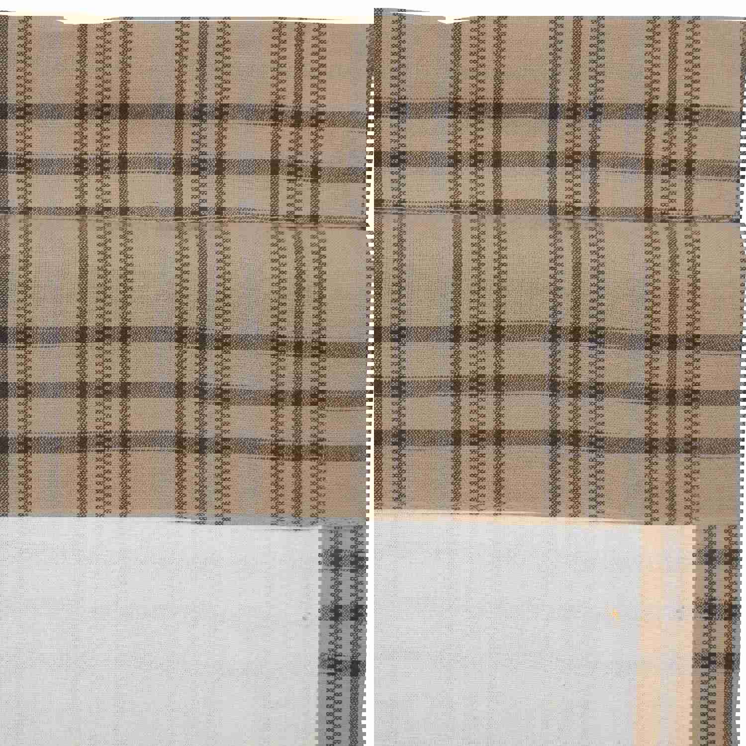 Sawyer Mill Red Plaid Swag Set - Rustic Farmhouse Window Curtains
