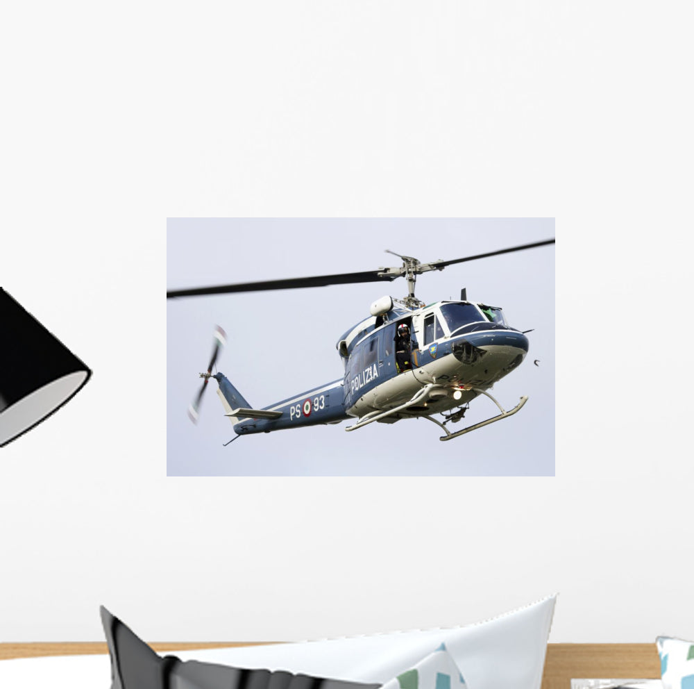 Agusta Bell 212 Italy's Right Profile Vinyl Wall Decal