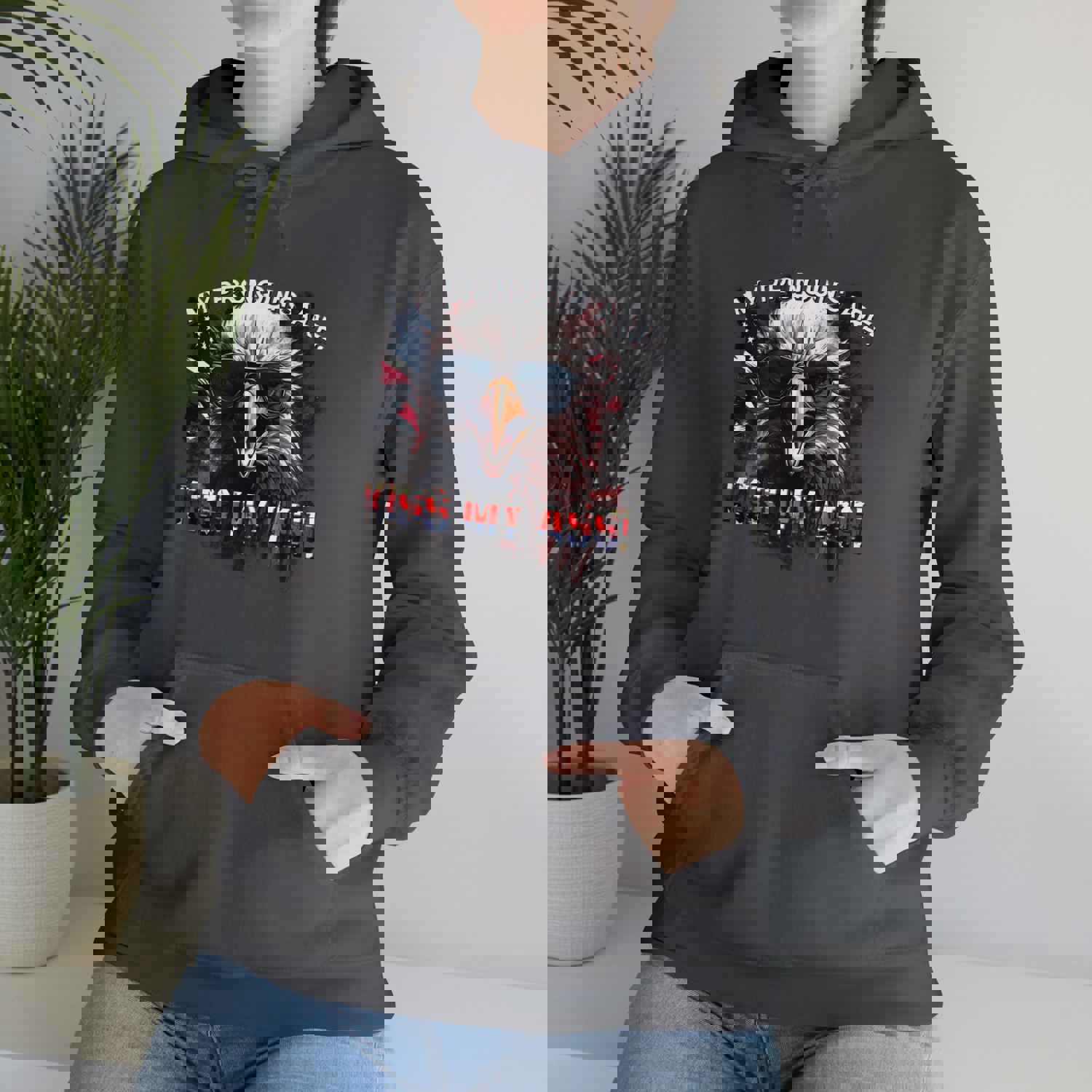 Defiant Style Hoodie - My Pronouns Are Kiss My Ass