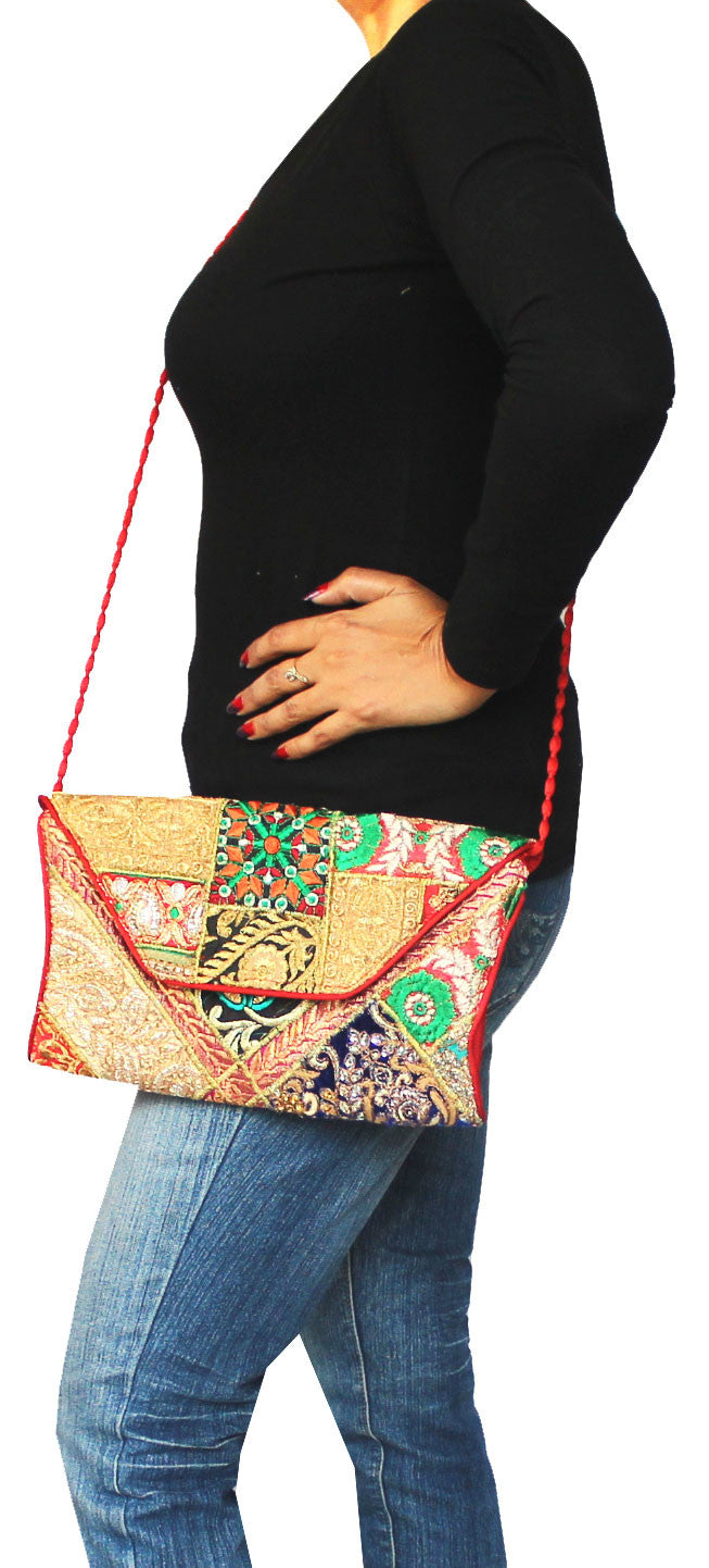 Handcrafted Indian Bohemian Crossbody Bag for Women