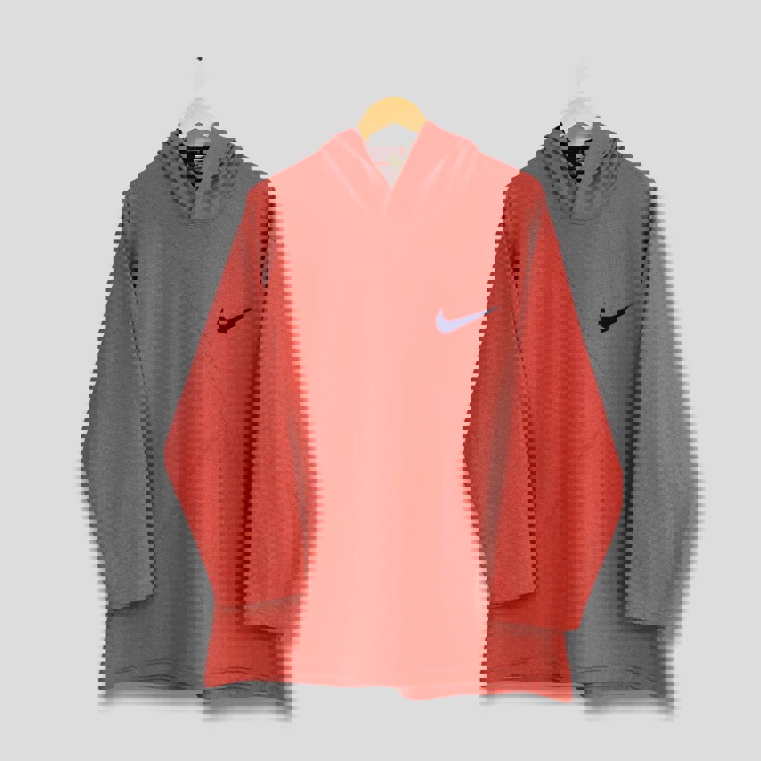 Vintage 90s Nike Swoosh Hoodie Sweatshirt for Men