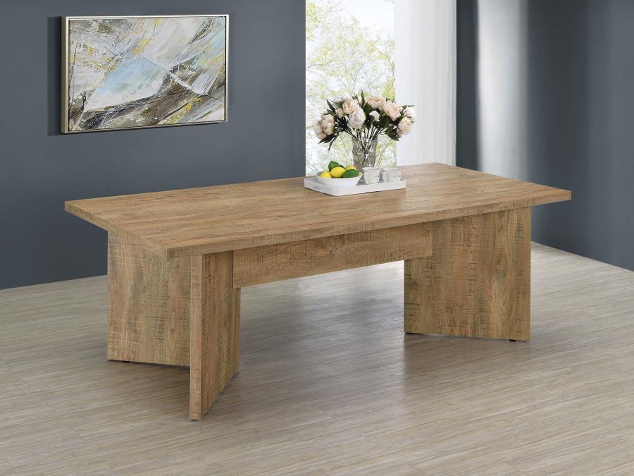 Mango Brown Engineered Wood Dining Table