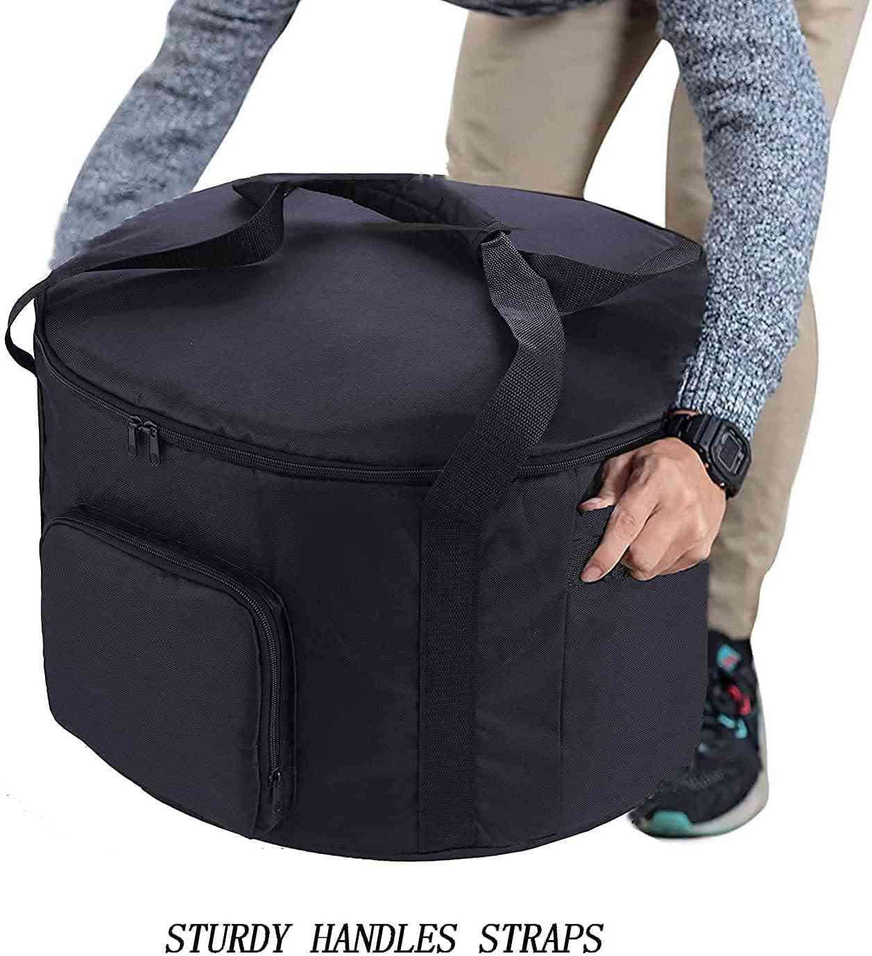 SIRUITON Outdoor Fire Pit Bag, Waterproof Travel Case for 19" Propane Gas Fire Pit