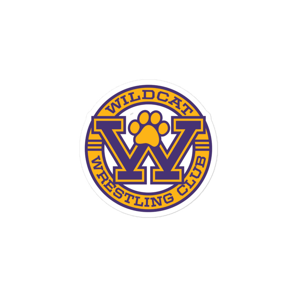 Durable Wildcat Wrestling Club Stickers