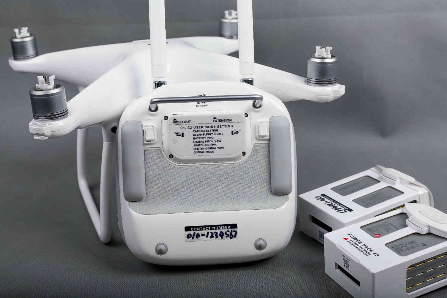 DJI Phantom 4 Transmitter Sticker Set - Enhanced Function ID Marking Decals