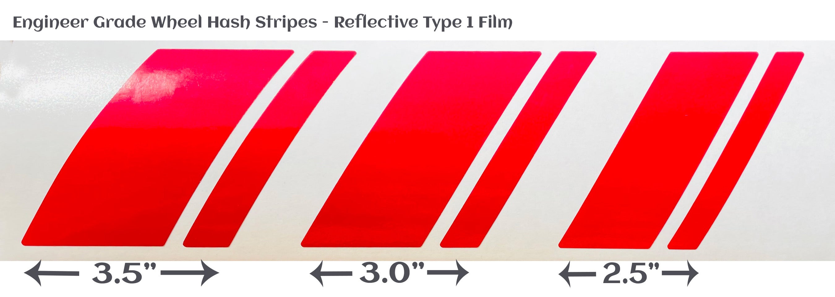 Reflective Wheel Hash Mark Decals - Customizable Colors for Ford Mustang