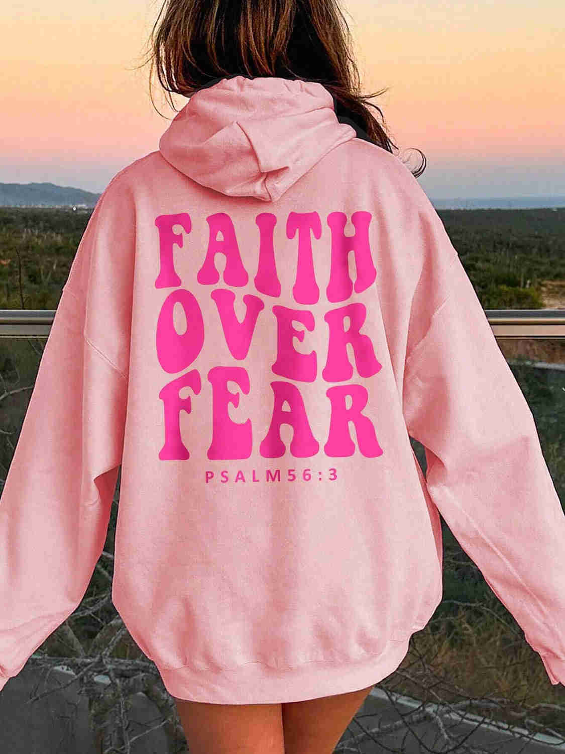 Casual Cotton-Blend Dropped Shoulder Hoodie