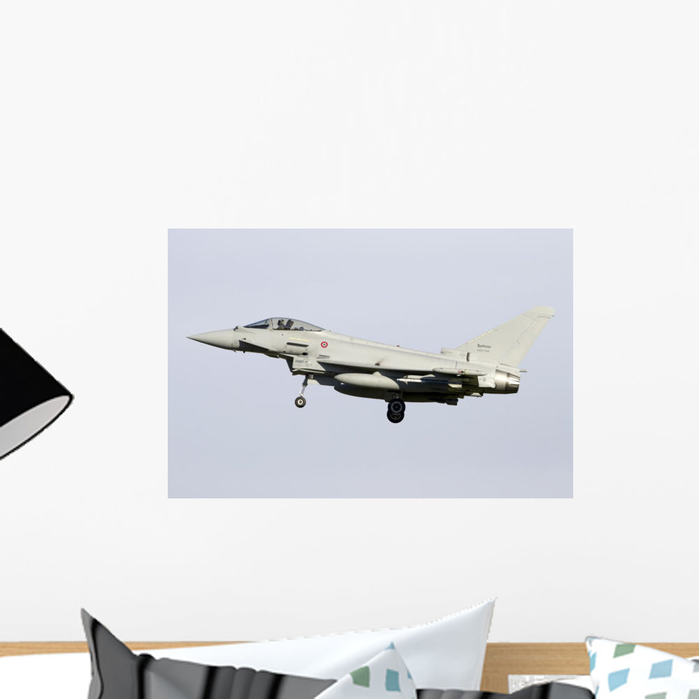 Eurofighter Typhoon 2000 Italian Left Side Wall Decal - Vibrant Aviation Art