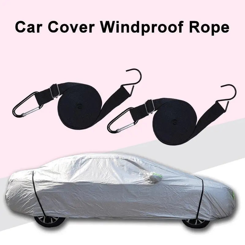 Universal Car Cover Straps with Wind Protector for Outdoor Protection