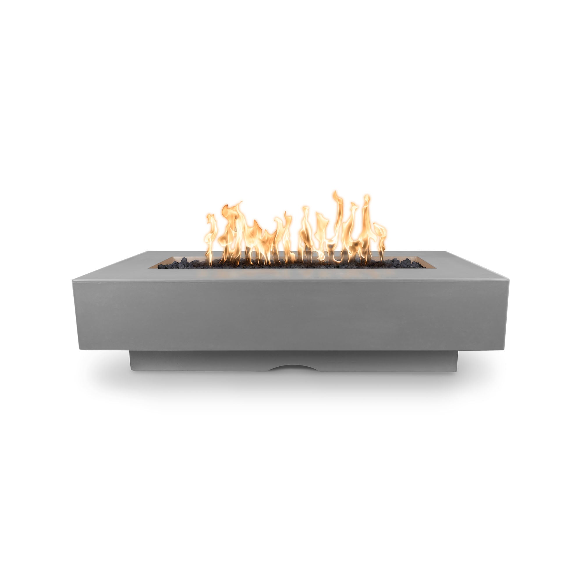 72" Del Mar GFRC Concrete Rectangle Fire Pit Table - Luxurious Outdoor Heating
