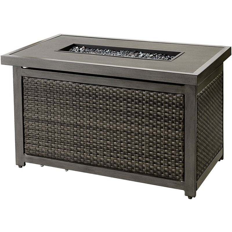 Pasadena Outdoor Aluminum Gas Fire Pit Table