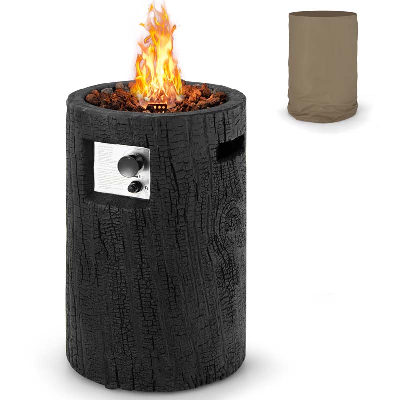 Elegant Outdoor Propane Fire Pit with Auto-Ignition, 30,000 BTU