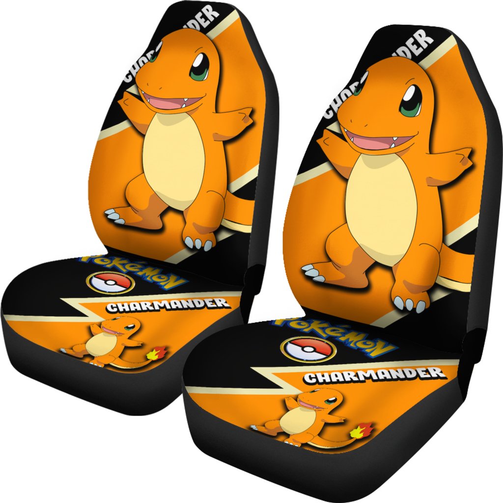 Custom Charmander Anime Pokemon Car Seat Covers