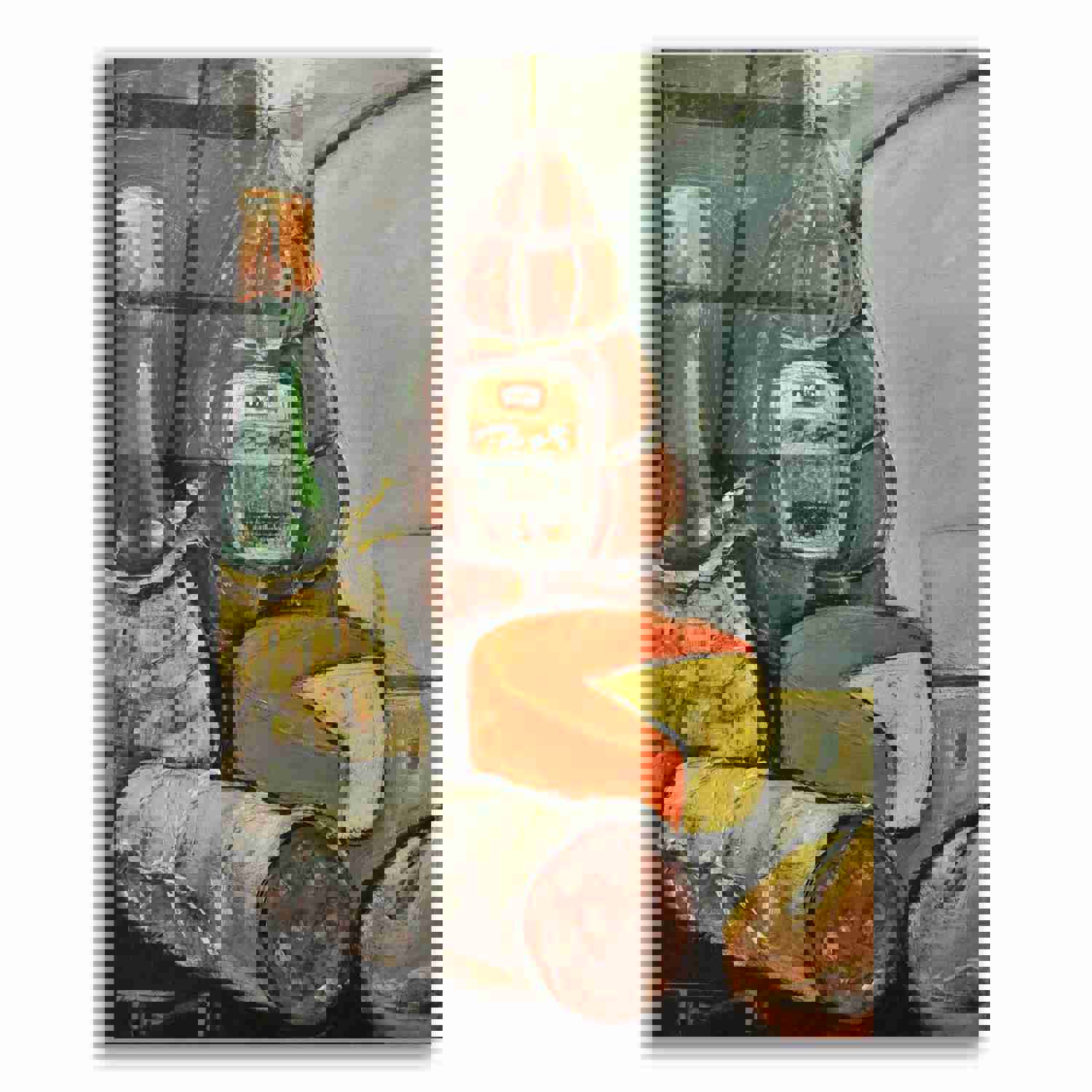 Epic Art - Tim Nyberg's "Bottle of Wine Italian Deli" Acrylic Wall Art