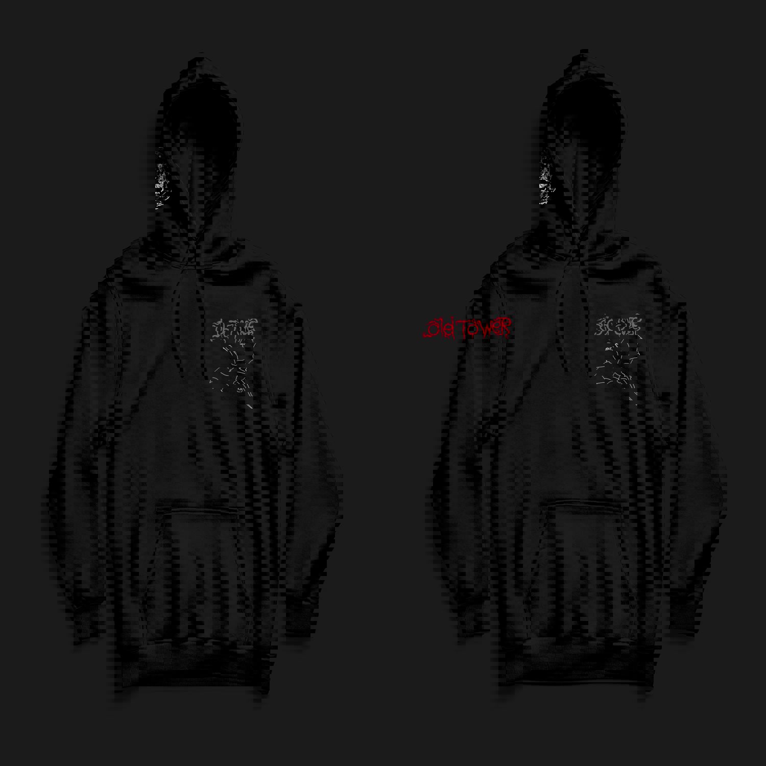 Red Dragon Pocket Print Hoodie | Old Tower Design