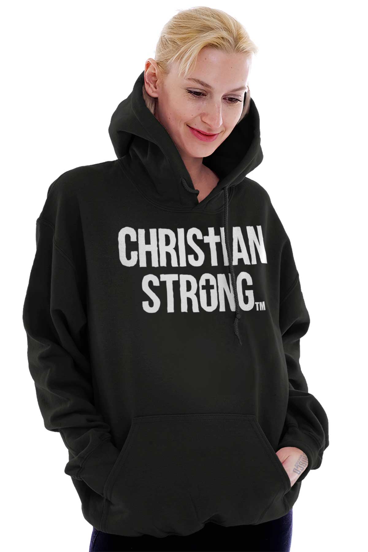 Embrace Your Faith with Christian Strong Logo Hoodie