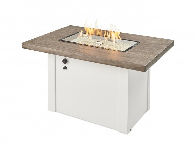 Havenwood Rectangular Gas Fire Pit Table with Crystal Fire® Plus Burner