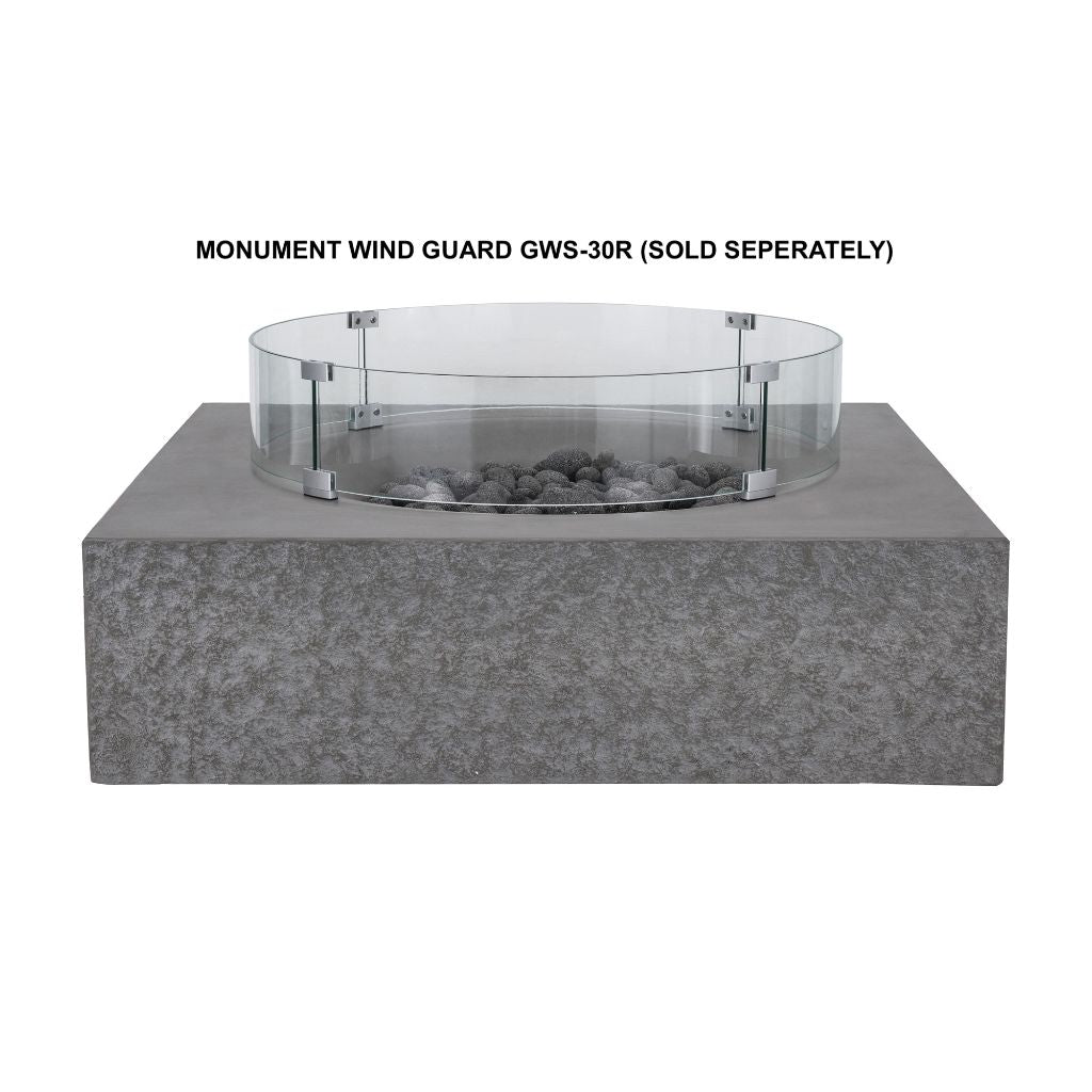 Elegant Outdoor Concrete Propane Fire Pit Table
