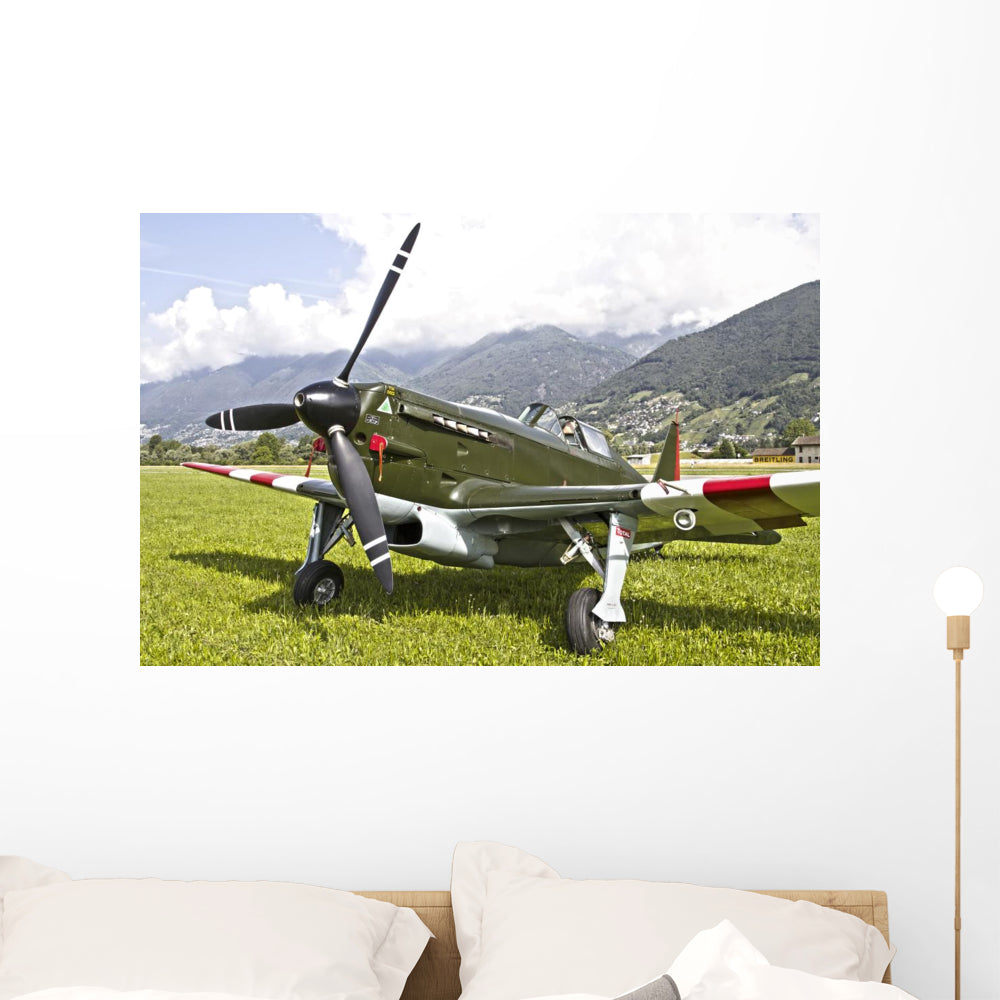 Swiss Air Morane-Saulnier D-3801 Wall Decal - Vibrant Aviation Decor