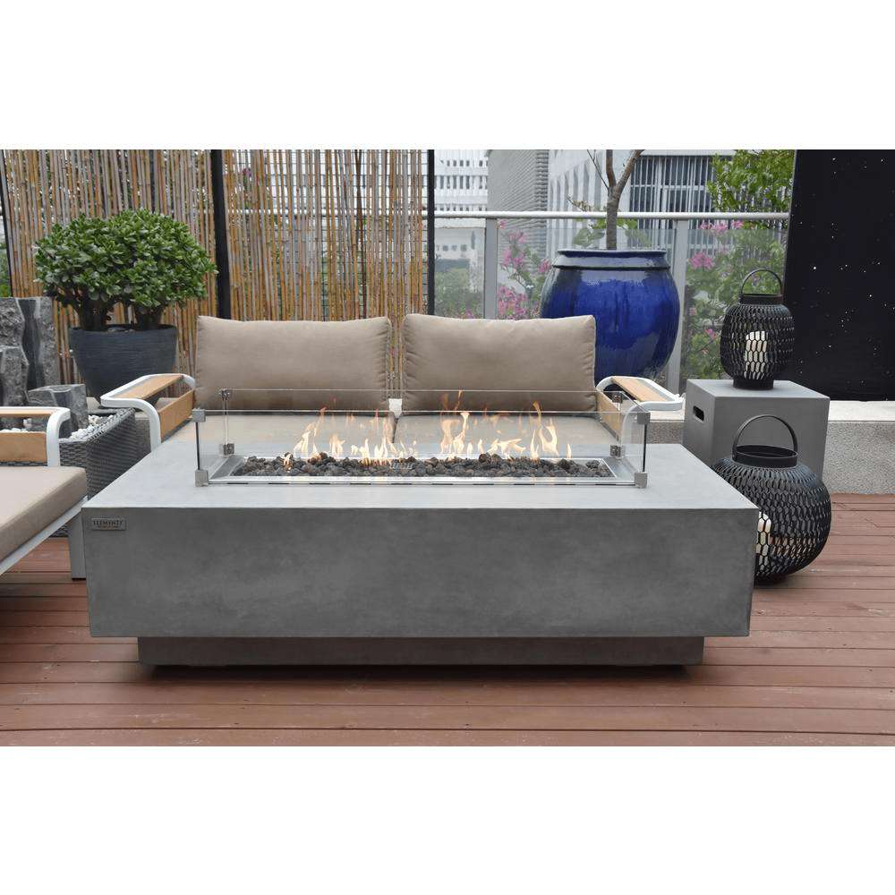 Elementi Granville Concrete Fire Pit Table - OFG121