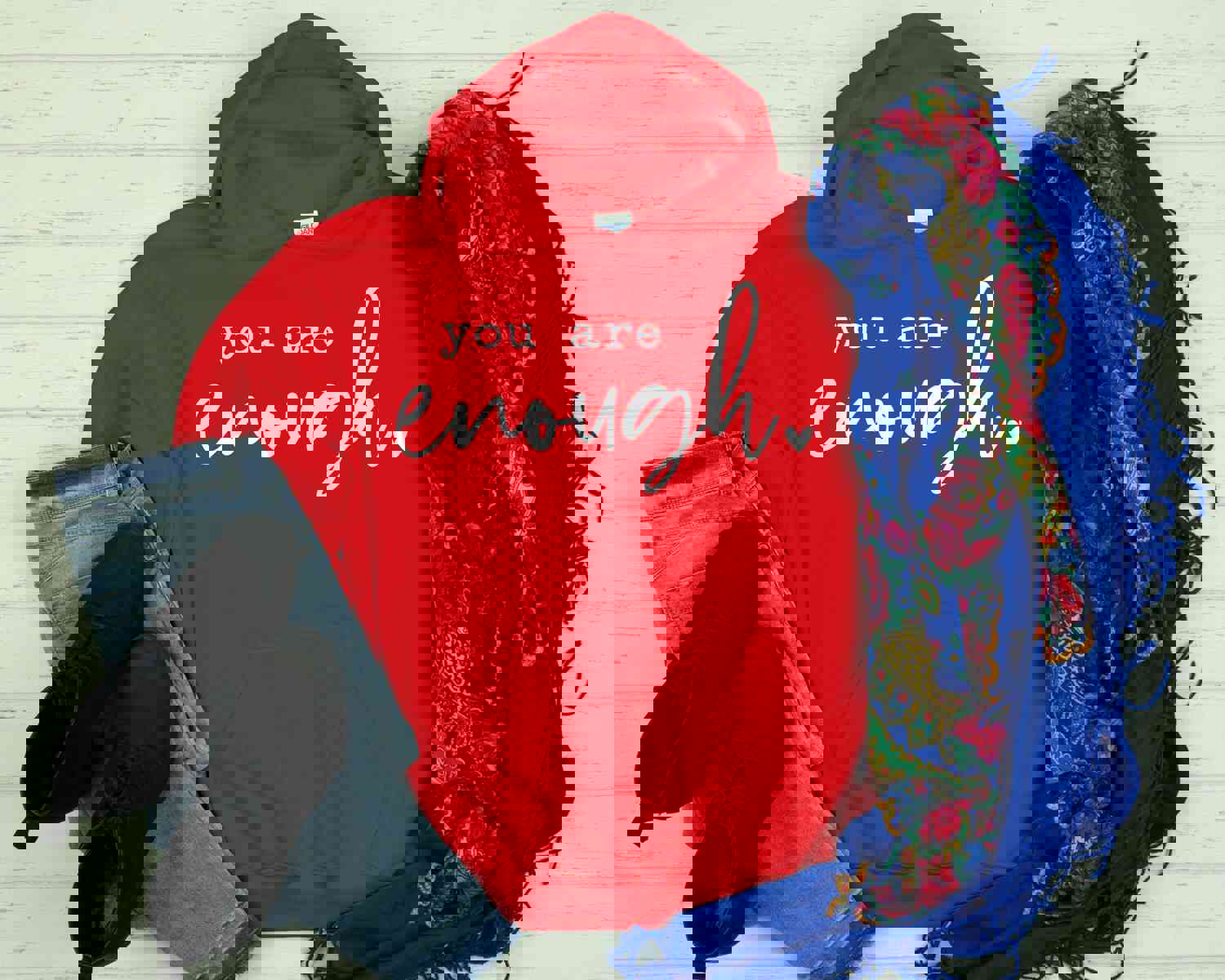 Empowerment Hoodie - Love Yourself, Positive Vibes
