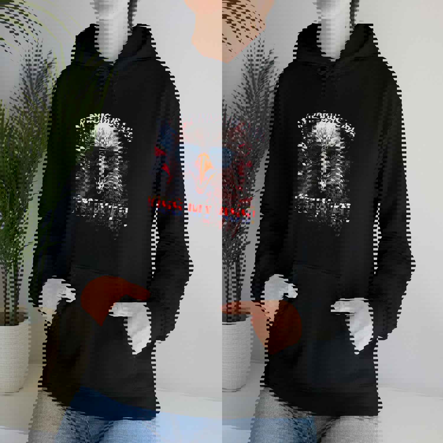 Defiant Style Hoodie - My Pronouns Are Kiss My Ass