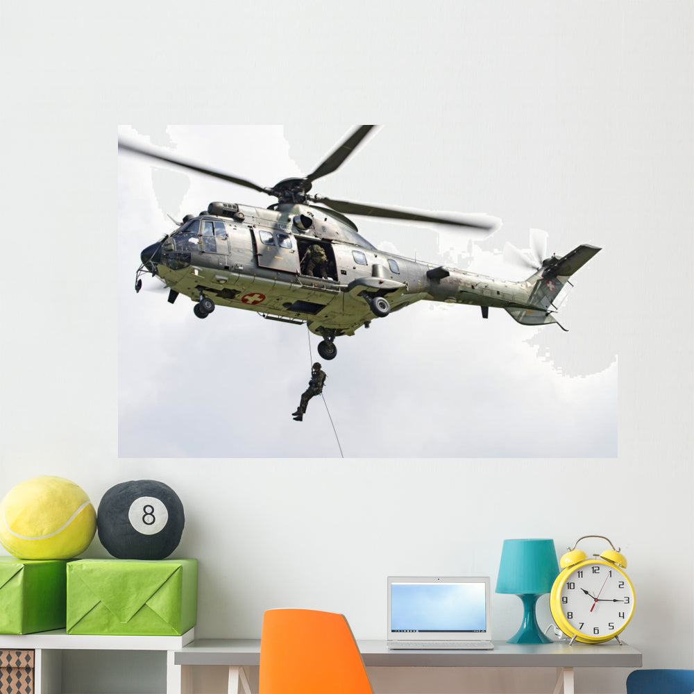 Eurocopter As332 Super Puma Helicopter Wall Decal