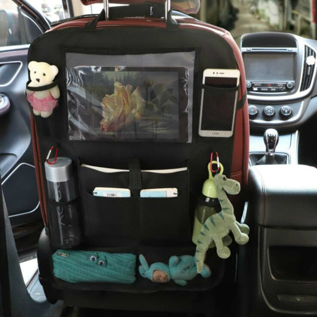 Premium Car Back Seat Organizer with Foldable Table and Tablet Holder