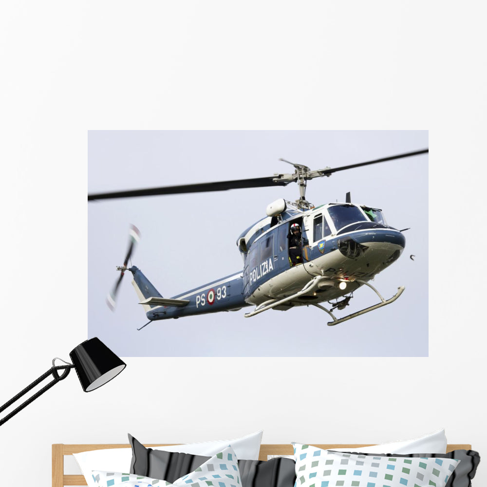 Agusta Bell 212 Italy's Right Profile Vinyl Wall Decal