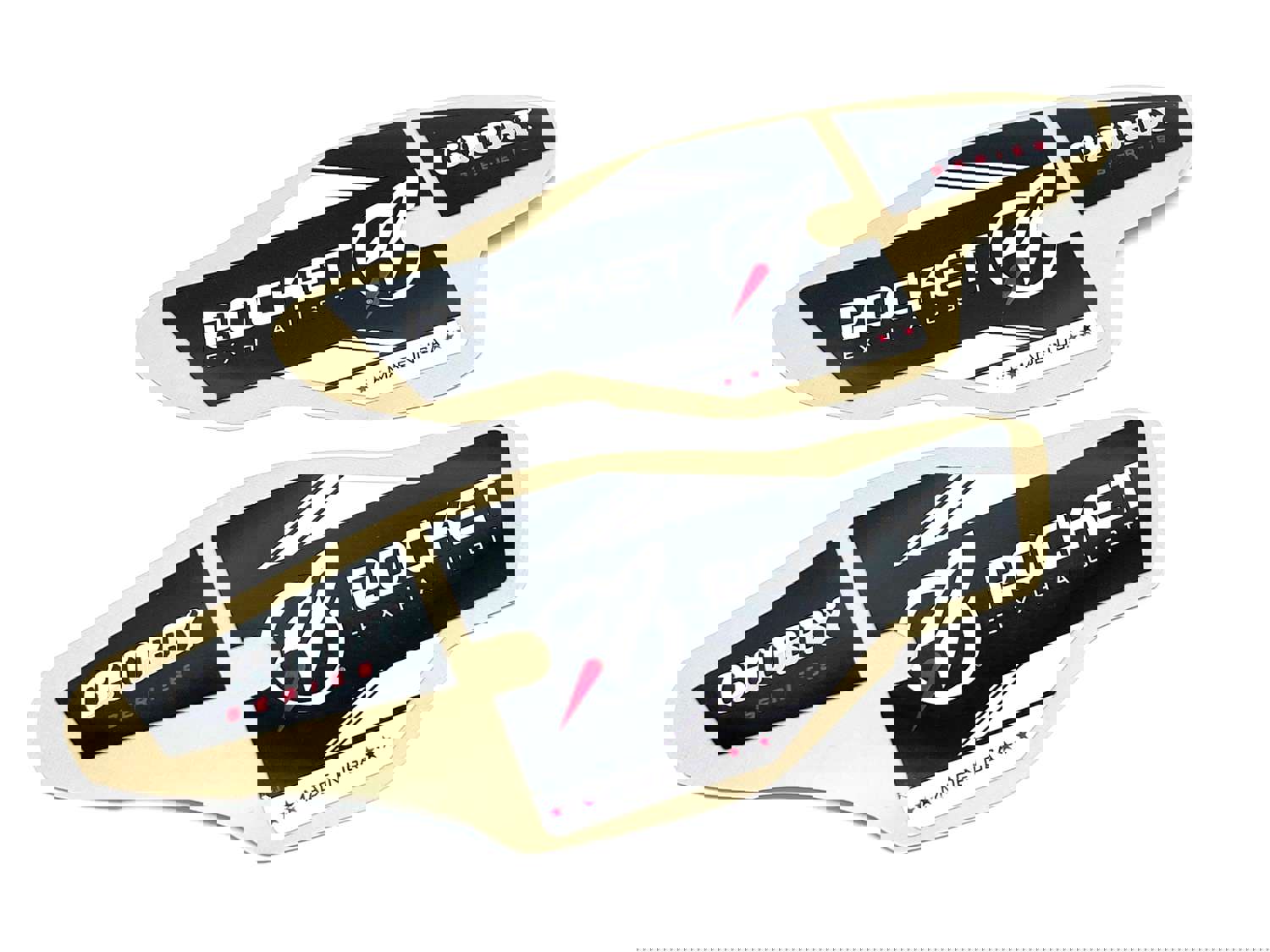 Chubby Pitbike Exhaust Replacement Decals Set