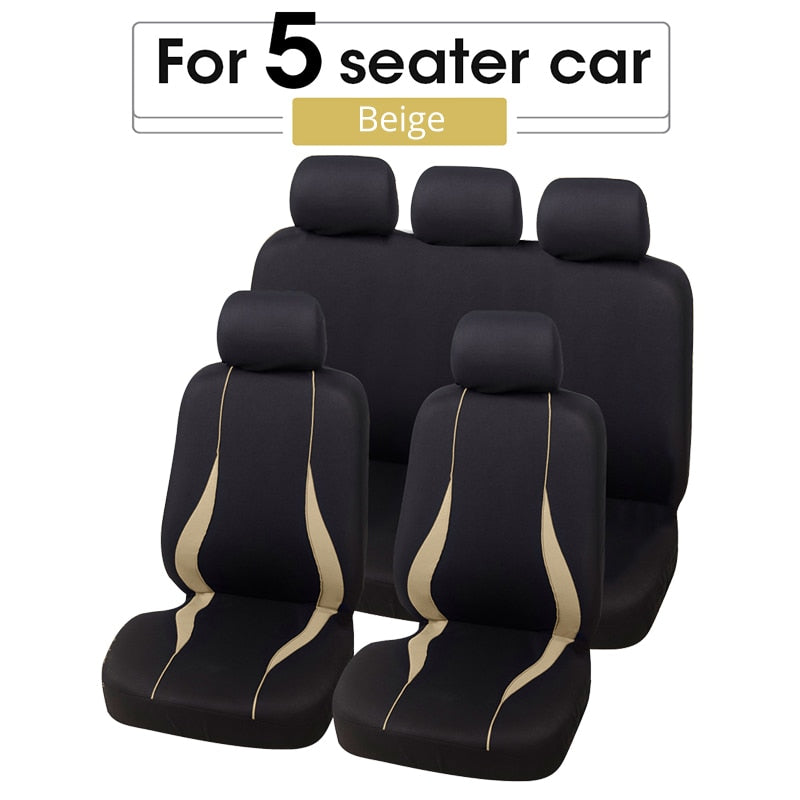 Universal Car Seat Cover Set for Chevrolet Onix, Hyundai HB20, and Other Cars