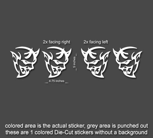 Dodge Challenger Demon Mopar SRT Decal Sticker for Car, Laptop, and More