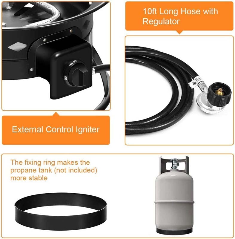 Portable Propane Gas Fire Pit for Outdoor Adventures