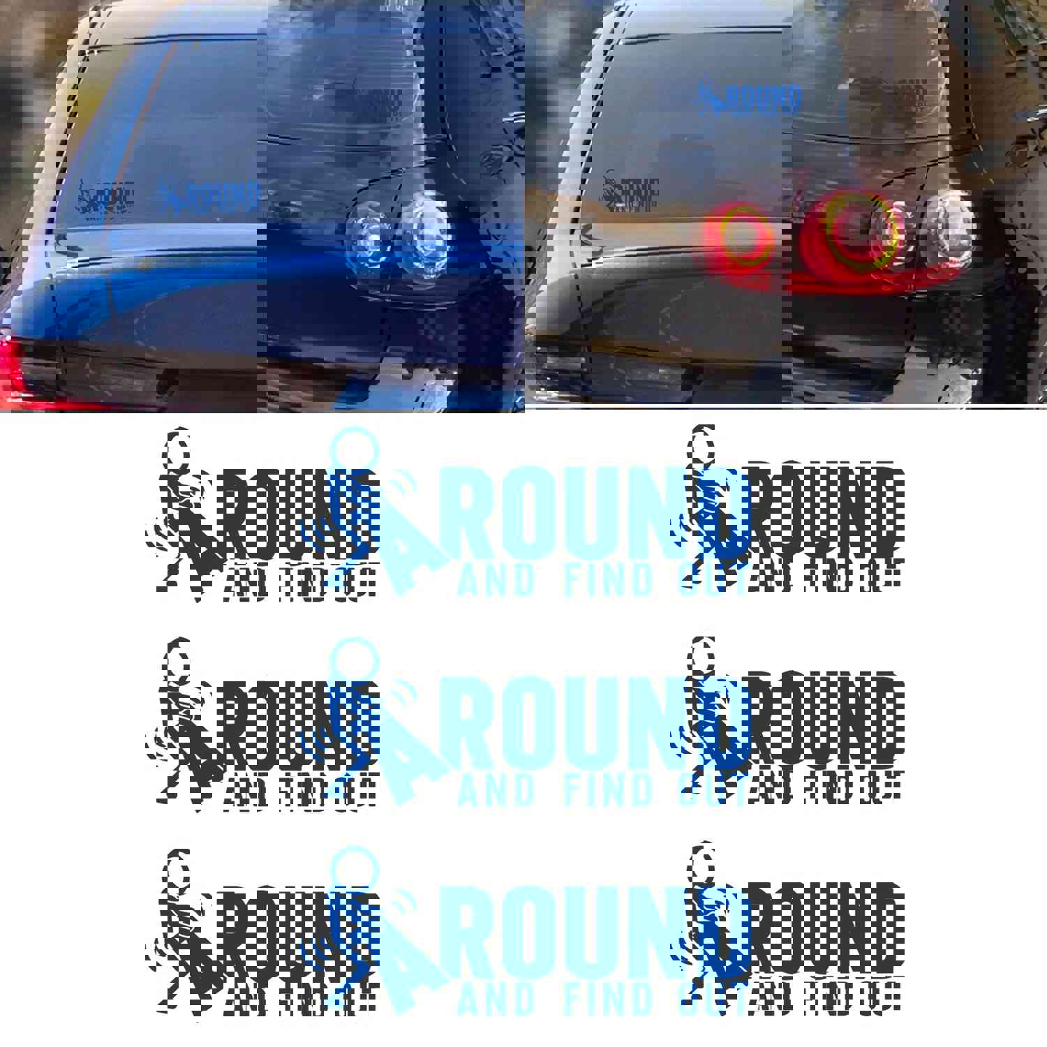 Xotic Tech FAFO JDM Car Window Decal, 3-Piece Reflective Vinyl Sticker Set