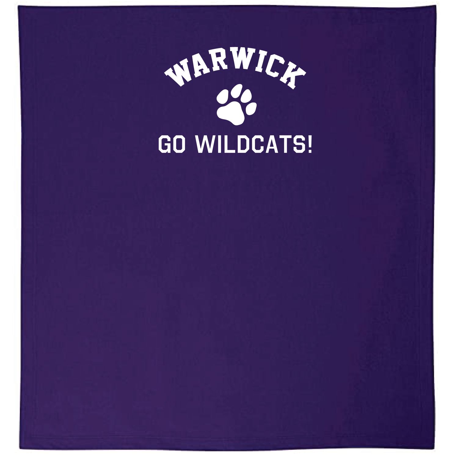 Sanfordville Wildcats Stadium Blanket - Cozy Cotton-Blend Support