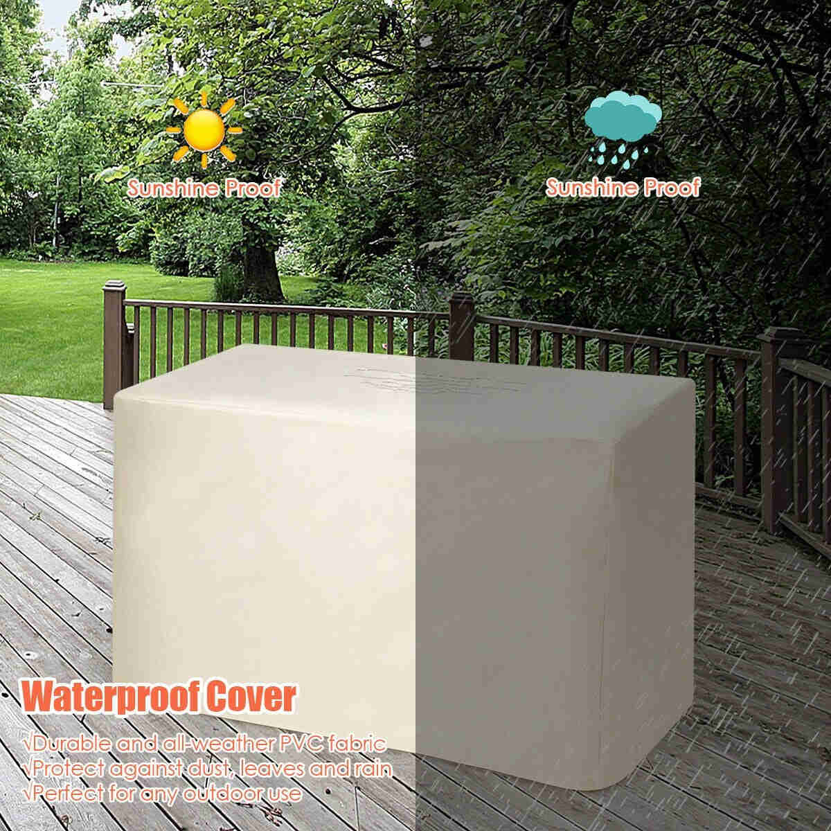 60,000 BTU Outdoor Propane Fire Pit Table, 42 Inch Rectangular