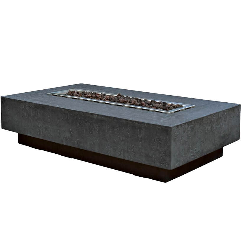 Elementi Hampton Outdoor Concrete Fire Pit Table - OFG139