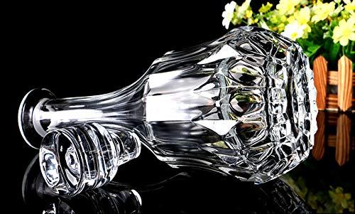 Elegant Clear Glass Crystal Wine Decanter with Stopper
