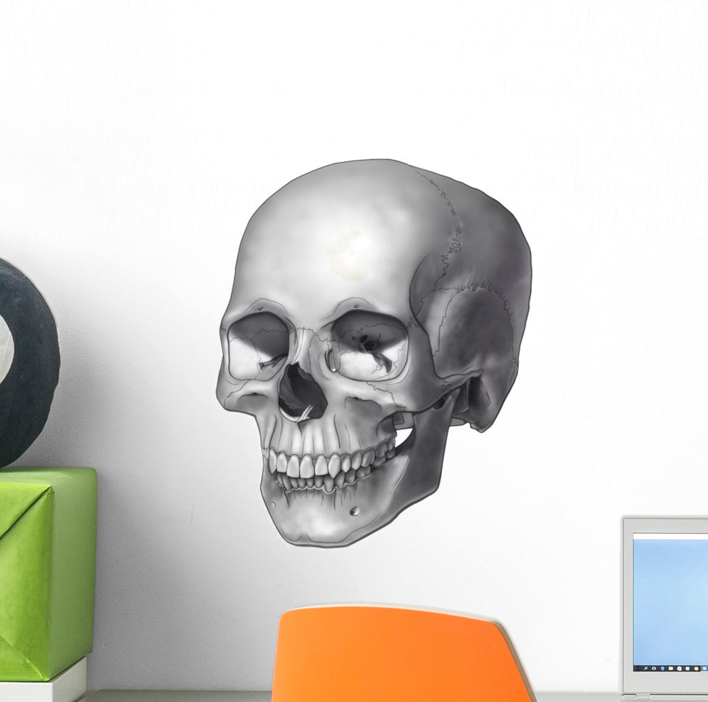 Epic Skull Illustration Wall Decal for Bold Interiors