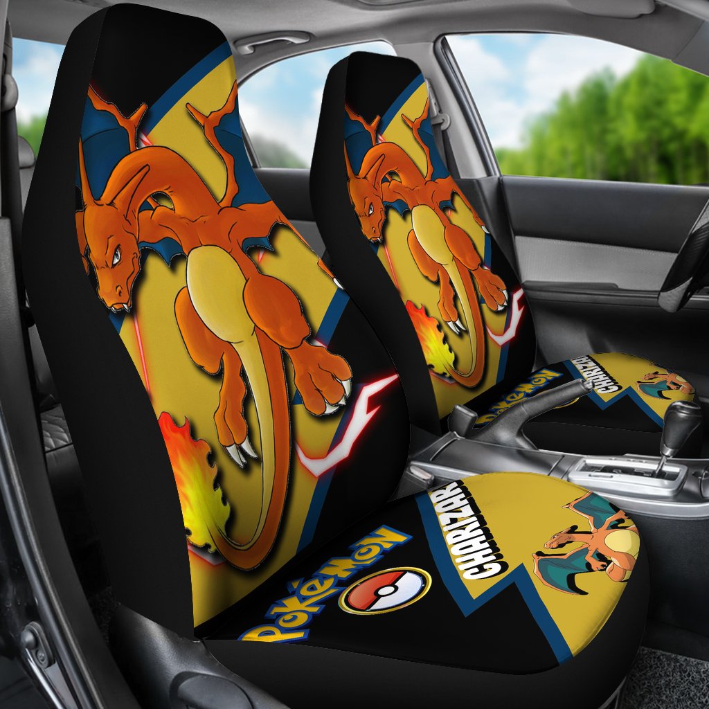 Custom Charizard Anime Pokemon Car Seat Covers