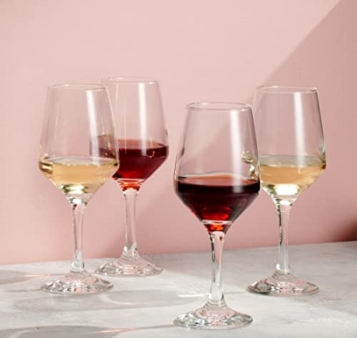 Godinger Italian Crafted Stemmed Wine Glasses, Set of 4