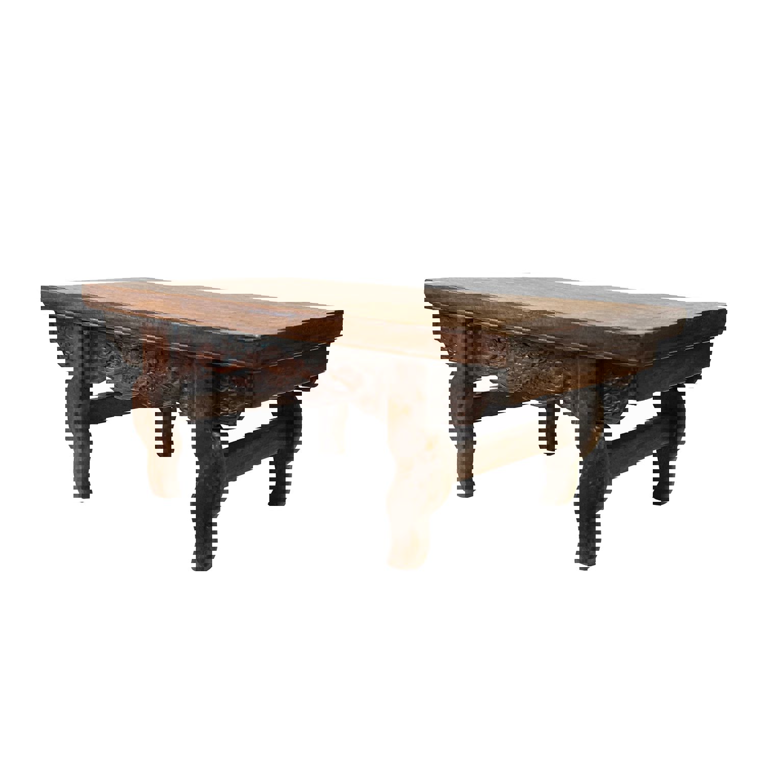 Handcrafted Chinese Wood Rectangular Display Stand