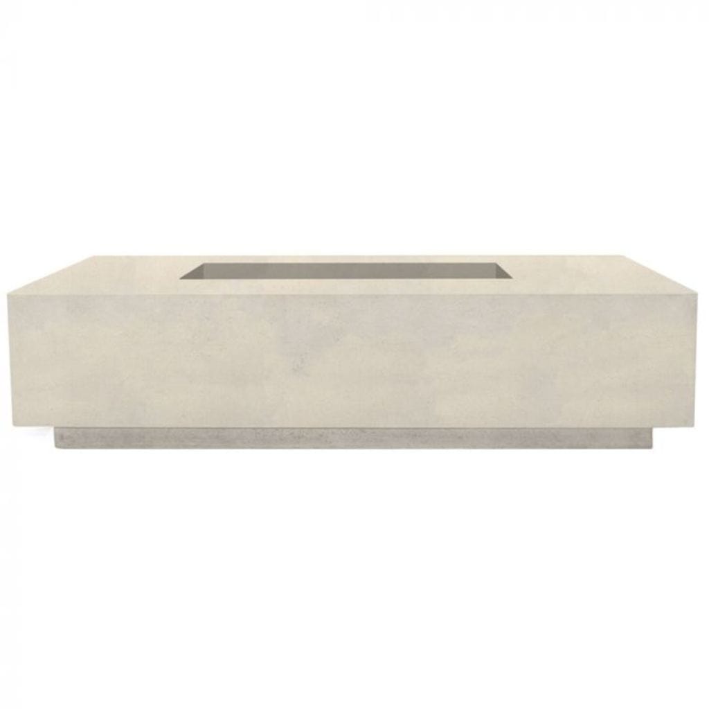 Prism Hardscapes 66 Coastal Tavola 4 Rectangular Concrete Natural Gas Fire Pit Table